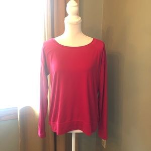Calia pink long sleeved workout top